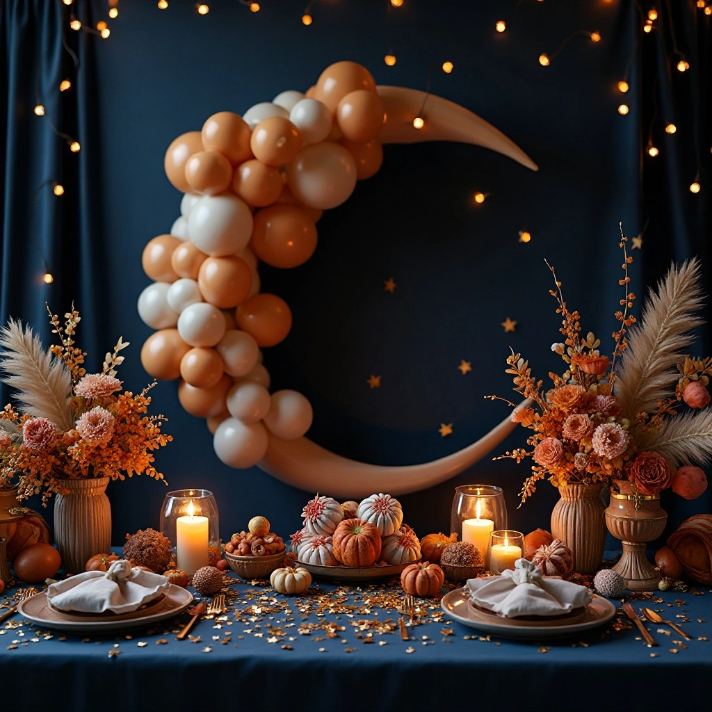 Midnight Stars & Autumn Moon Shower