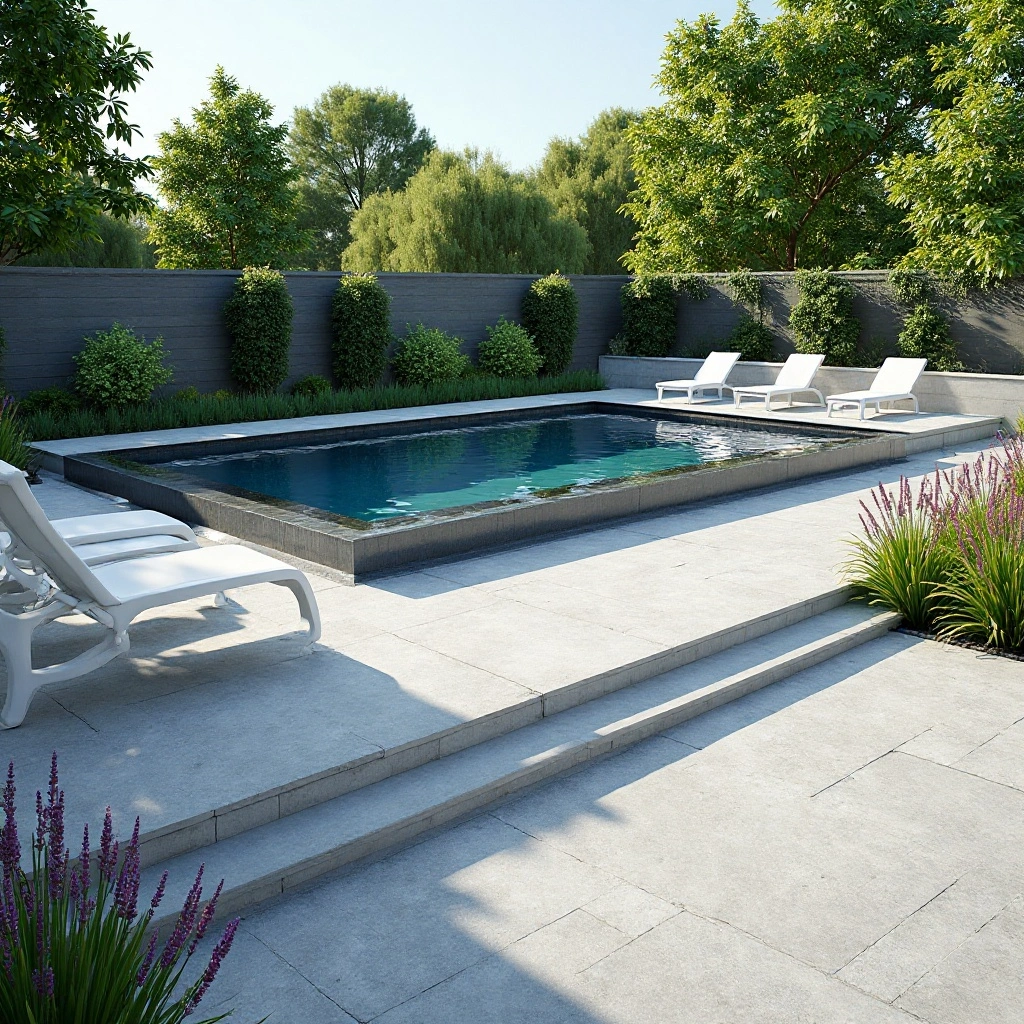 Minimalist Paver Patio Surround