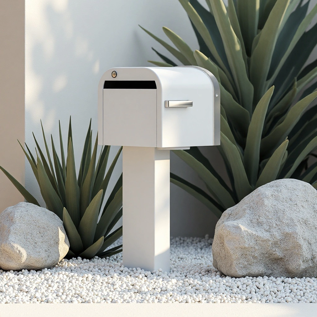 Modern Minimalist Gravel and Yucca