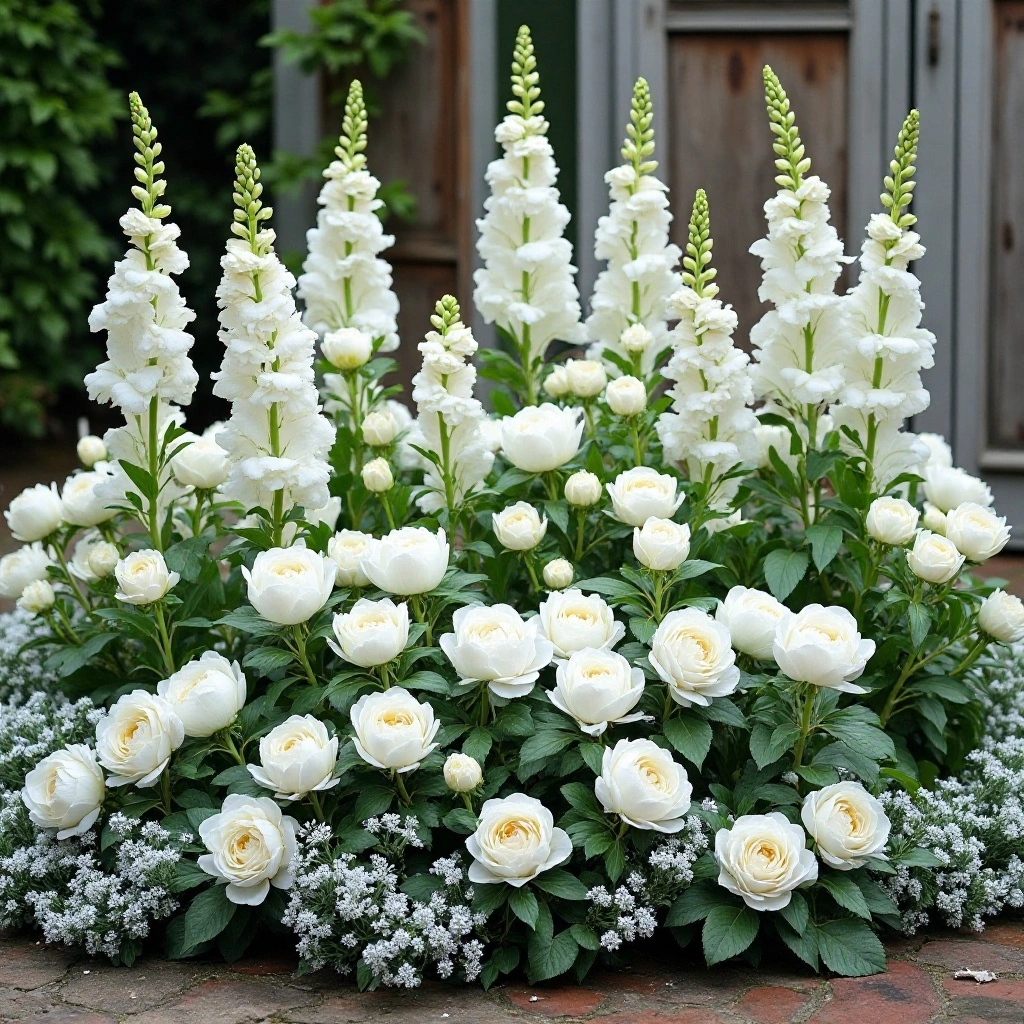 Monochromatic White Garden