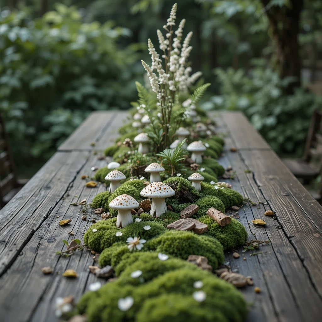 Moss & Mushroom Forest Floor Centerpiece