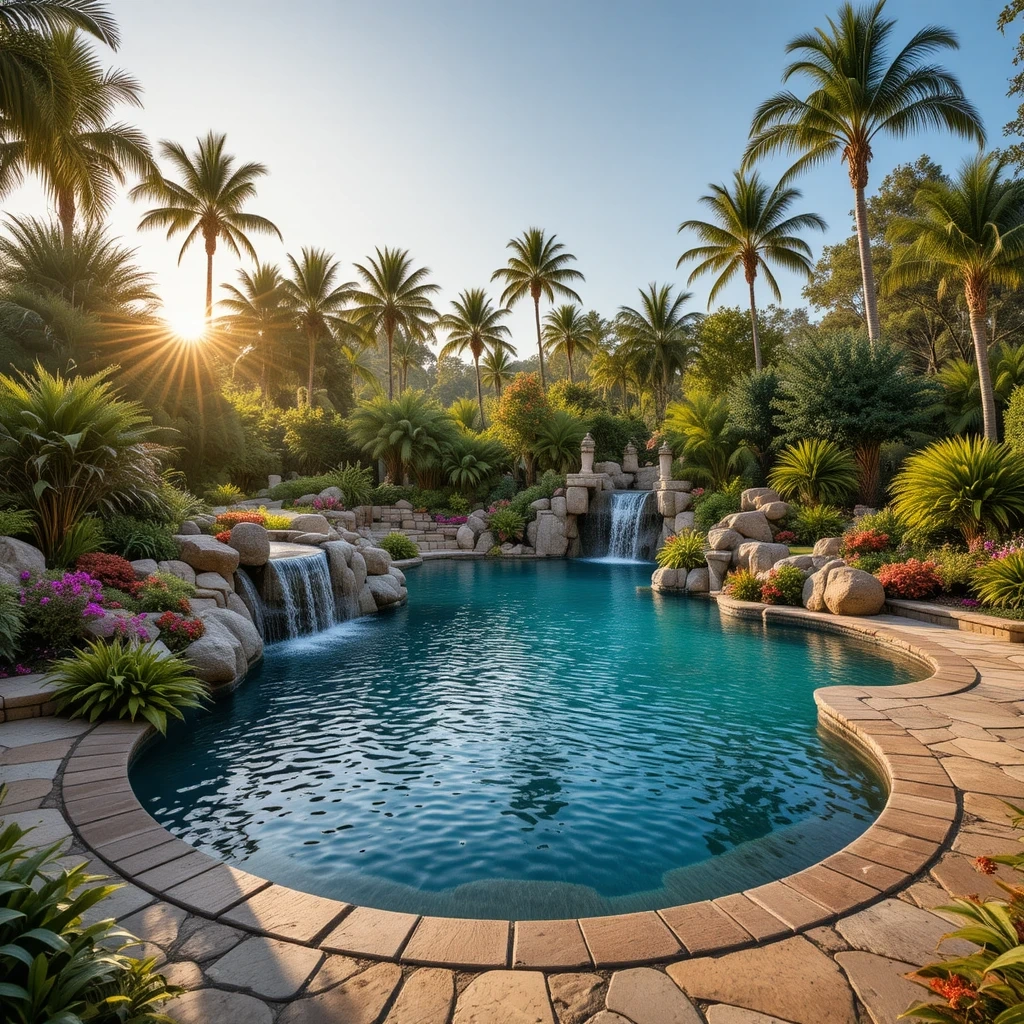 Natural Lagoon-Style Pool