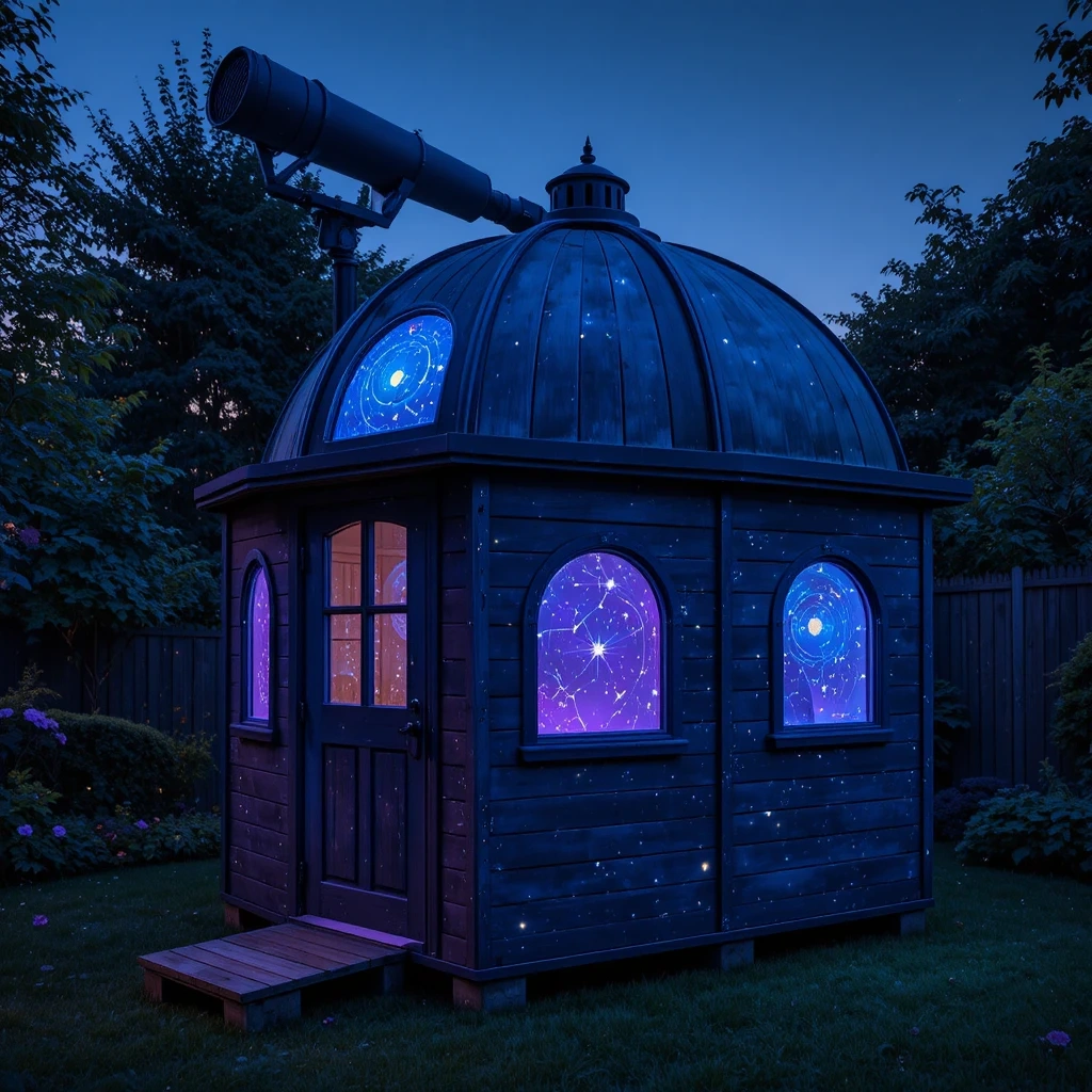 Night Sky Observatory Pallet Playhouse