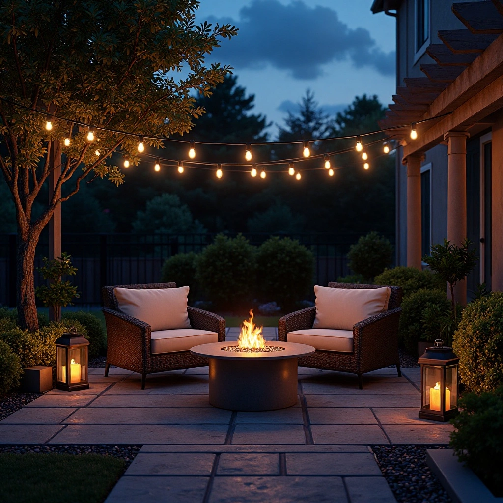 Nighttime-Ready Illuminated Seating Area