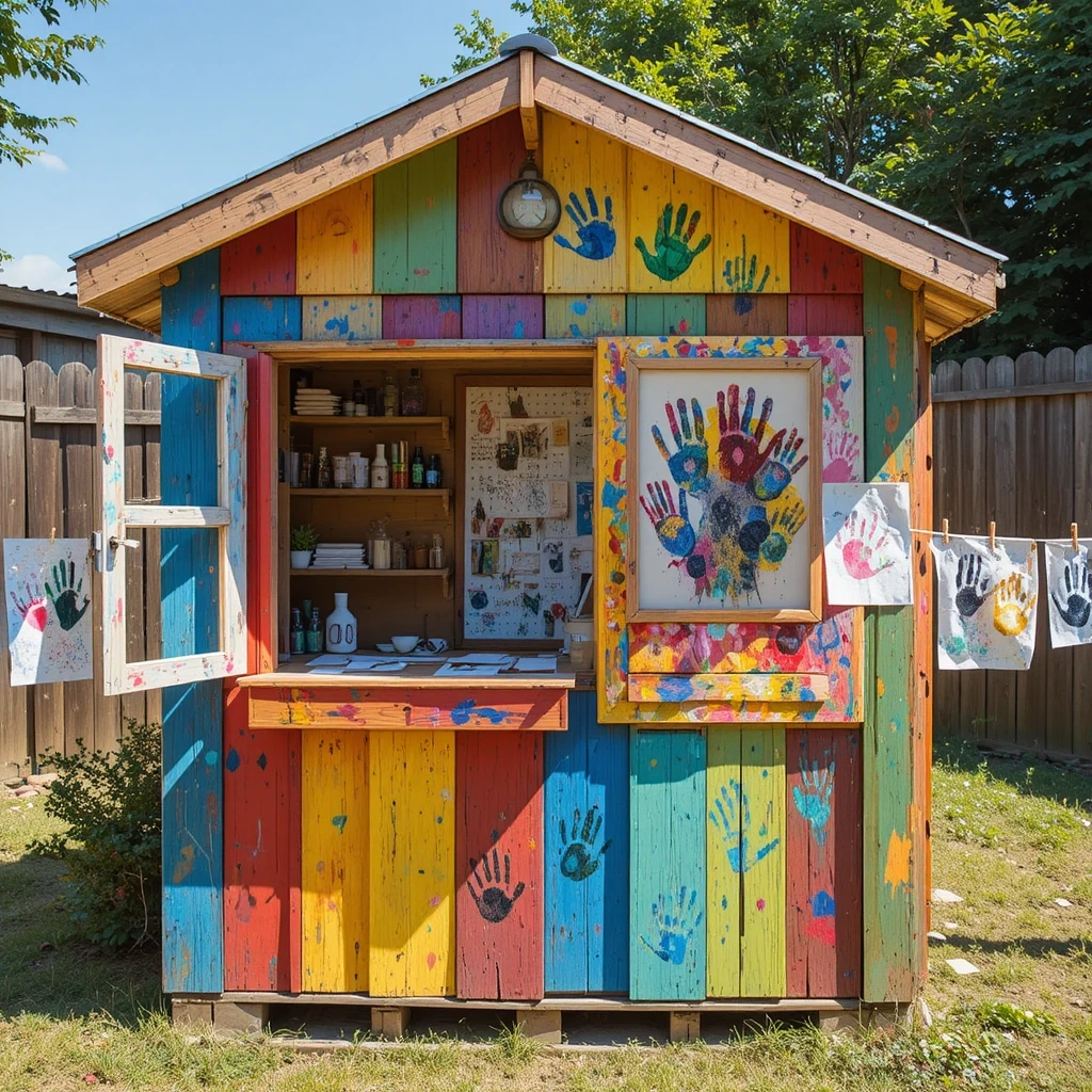 Outdoor Art Studio Pallet Playhouse