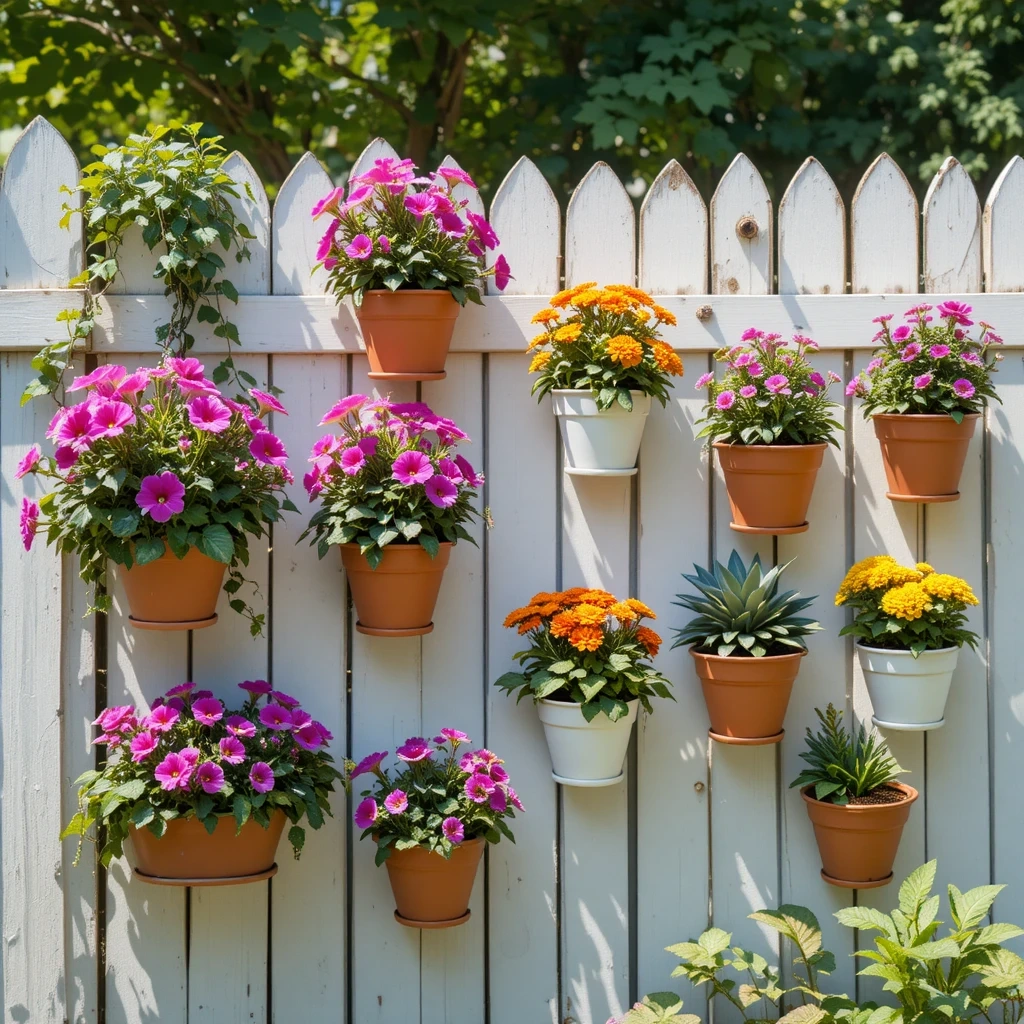 Outdoor Wall Planters and Hanging Baskets