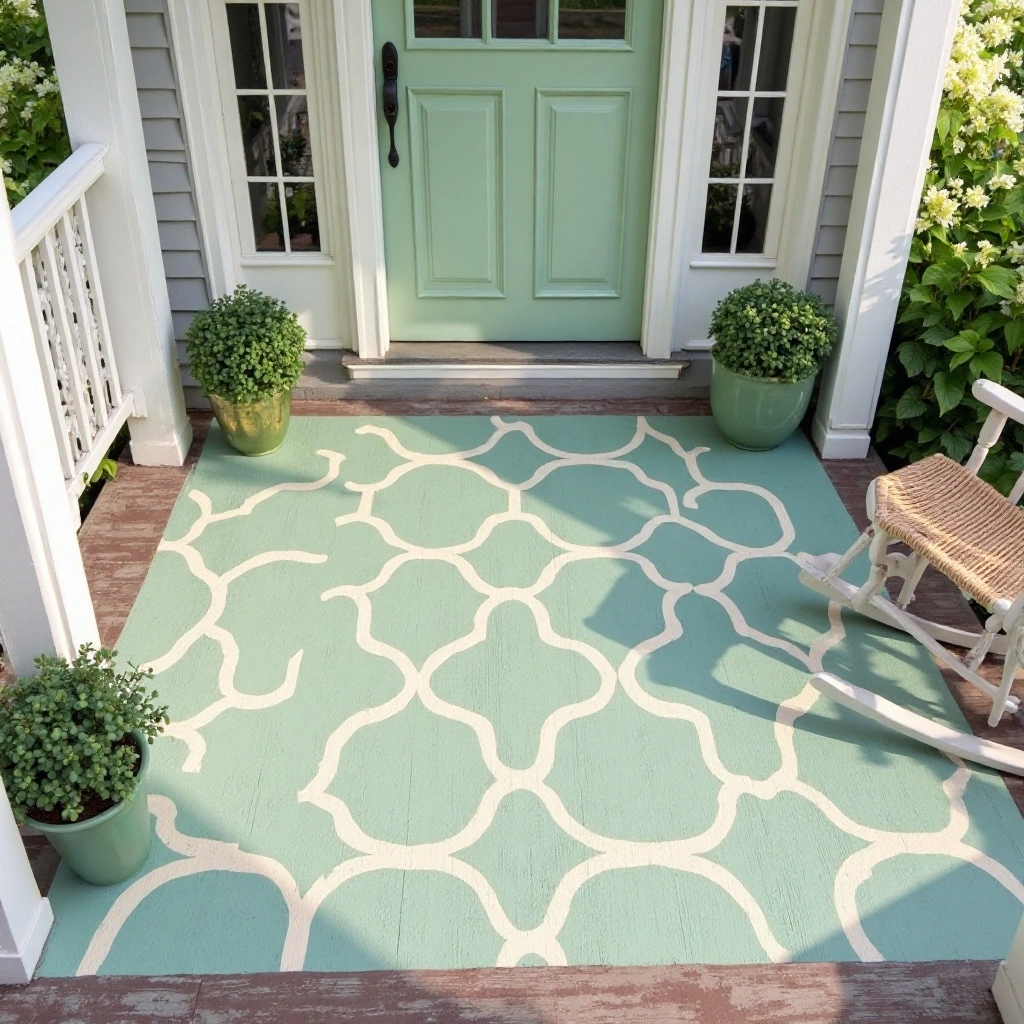 Painted Porch Floor Rug Pattern
