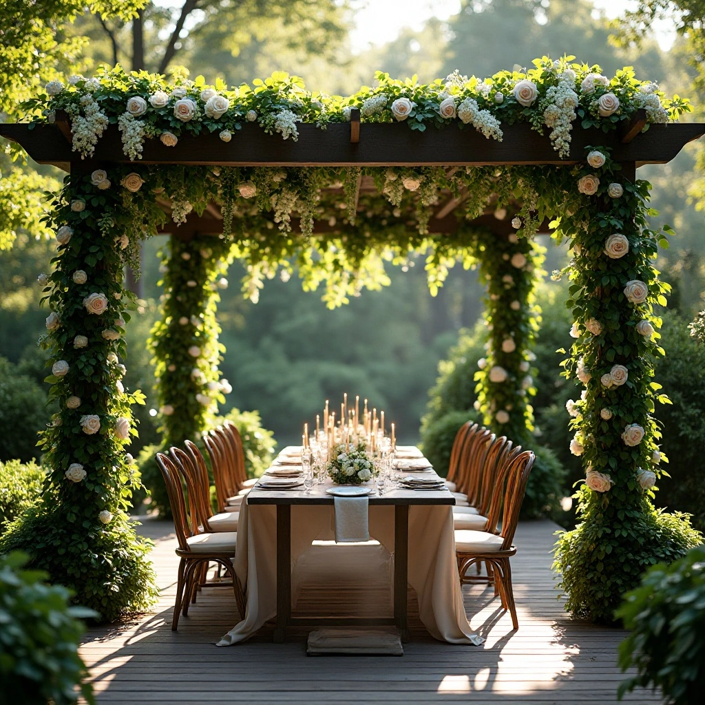 Pergola with Climbing Vines