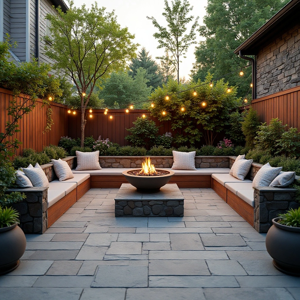 Privacy Stone or Concrete Block Wall