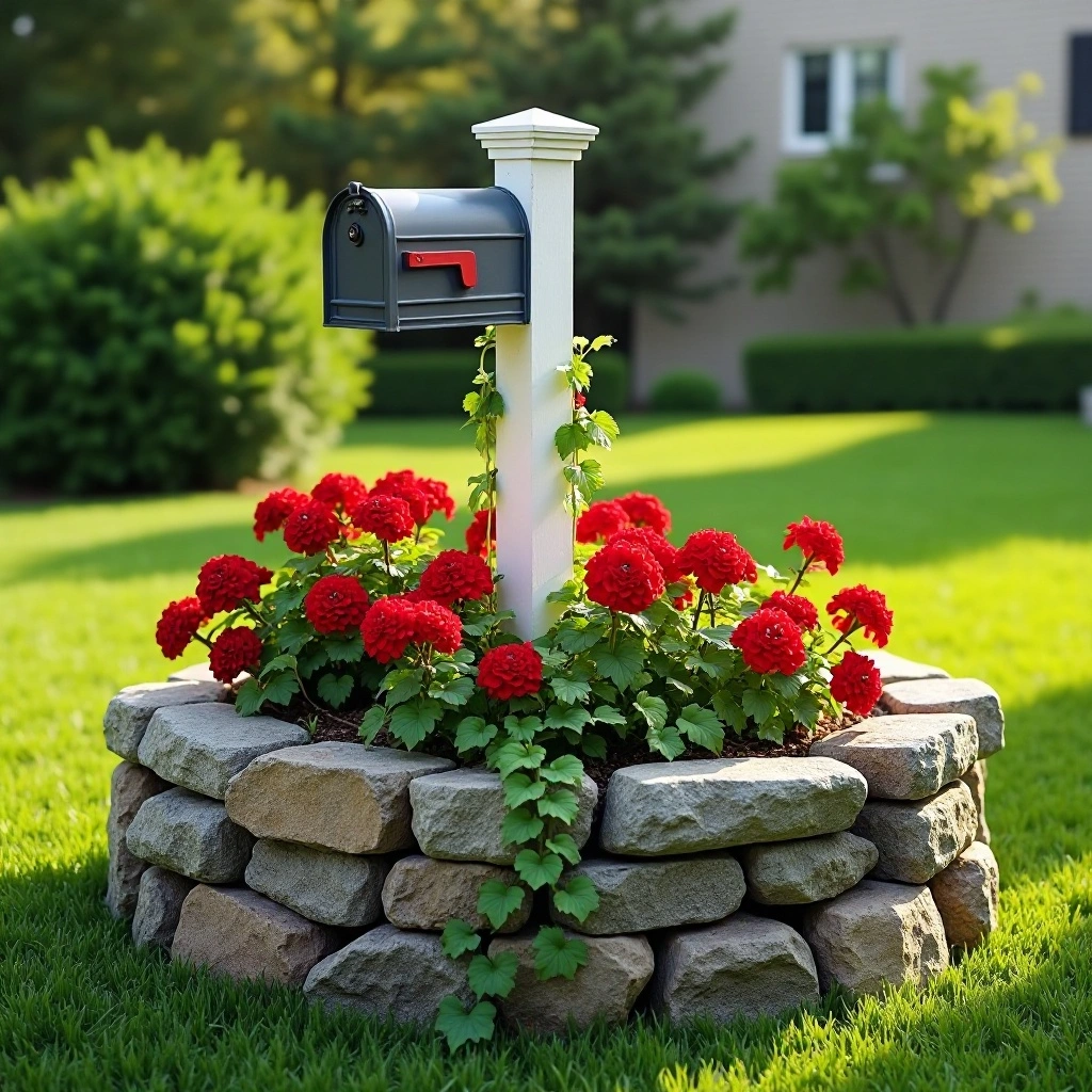 Raised Stone Planting Bed