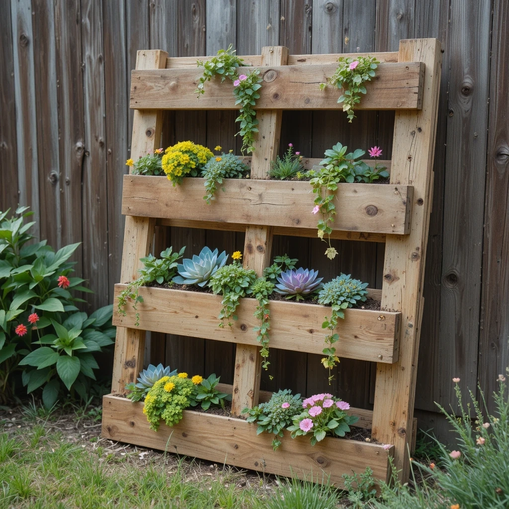 Recycled Pallet Planter Box