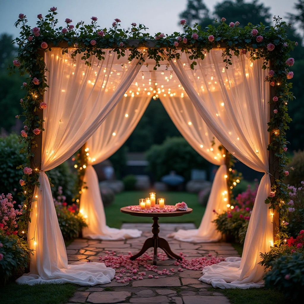Romantic Canopy Garden Patio