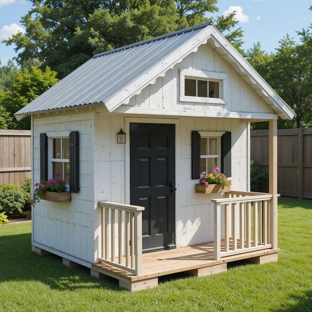 Rustic Farmhouse Pallet Playhouse
