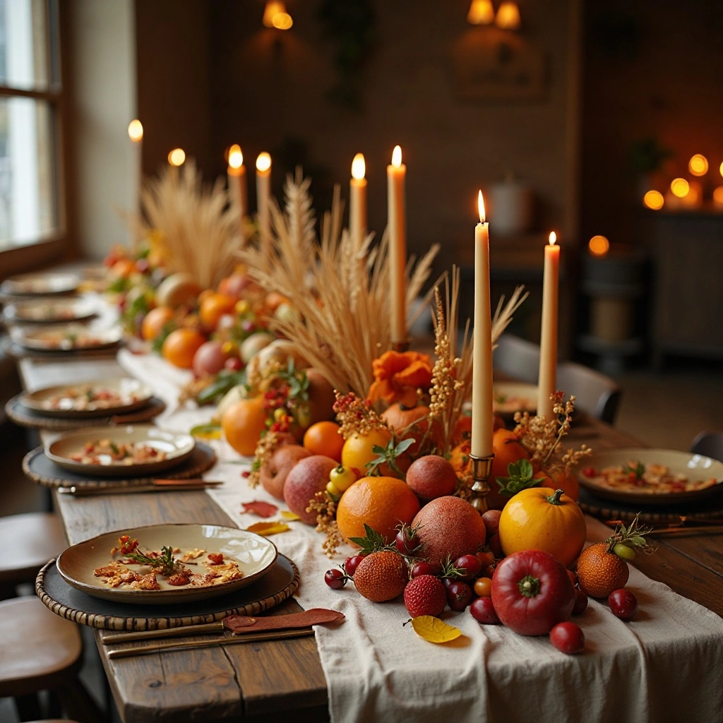 Rustic Harvest Table Shower