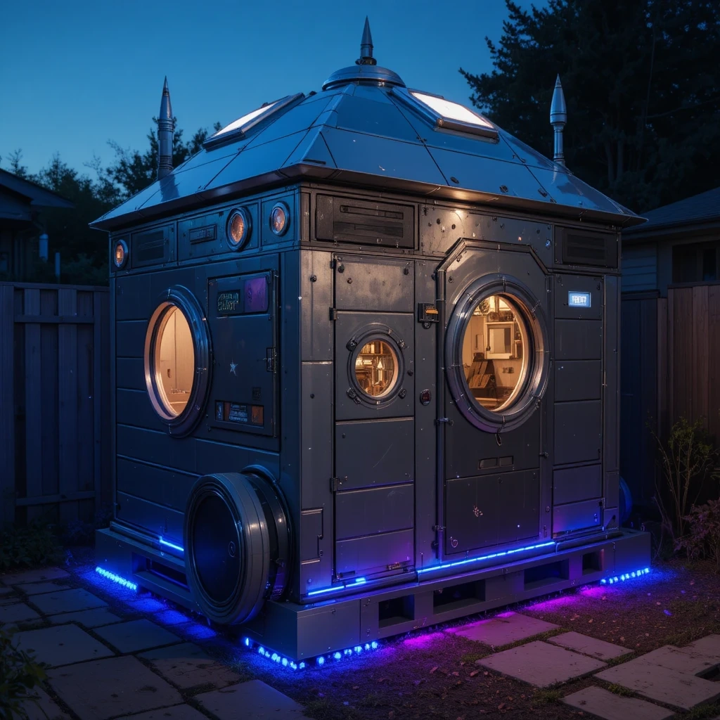 Spaceship Pallet Playhouse