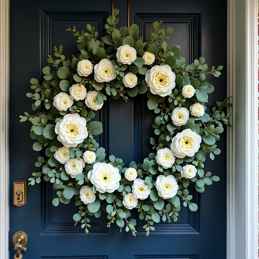 Spring Wreath Statement Door