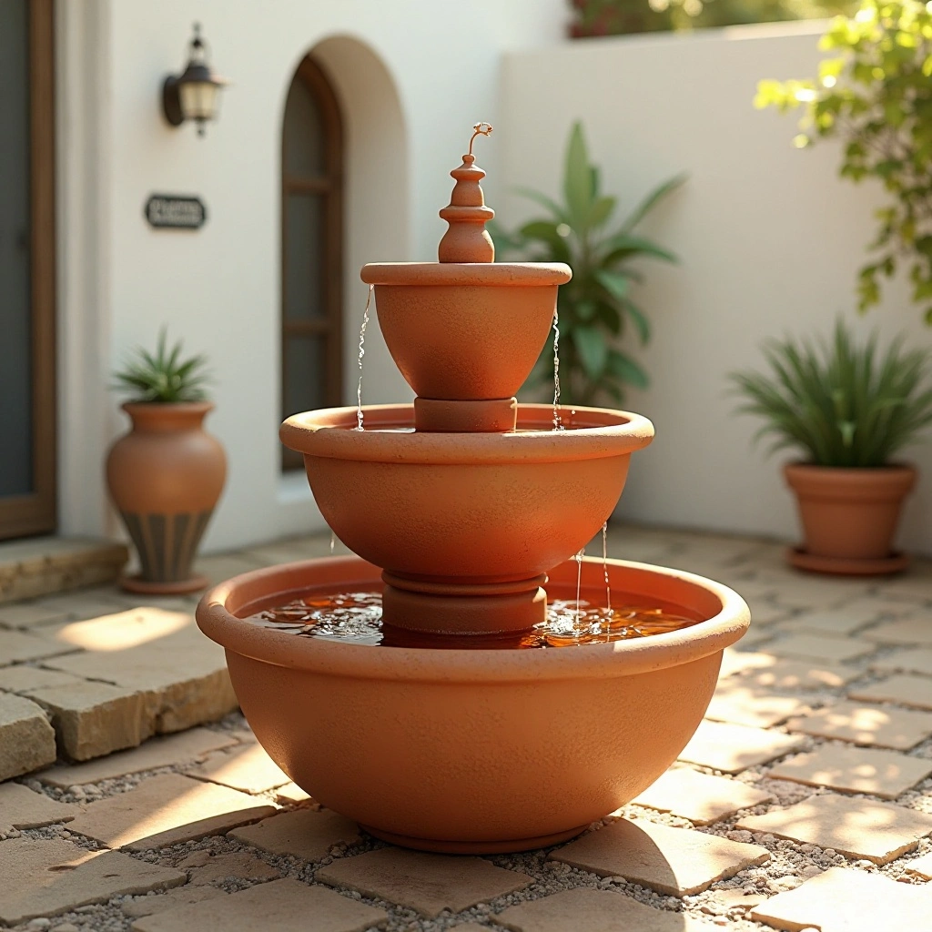 Terracotta Pot Fountain