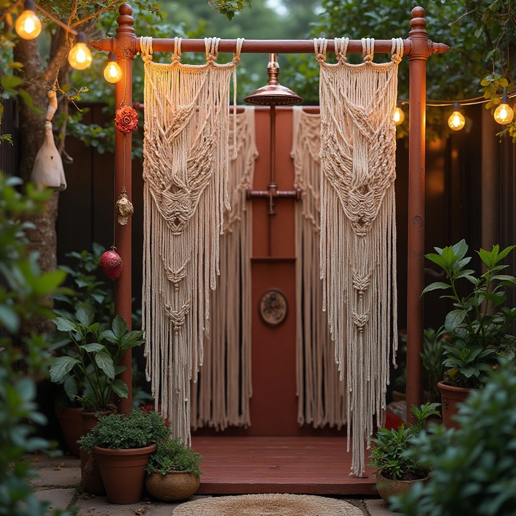 The Boho Outdoor Shower
