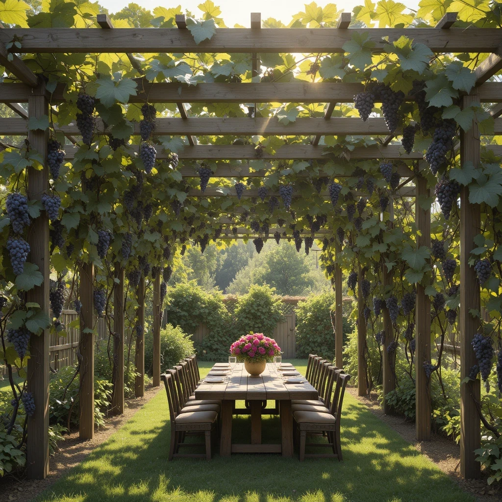 The Grape Vine Pergola Roof