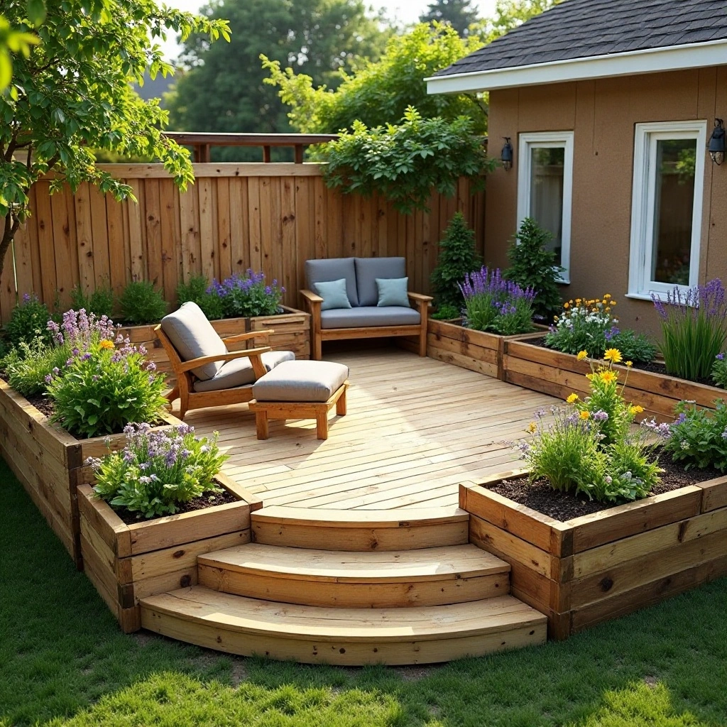 The Raised Garden Deck Combo