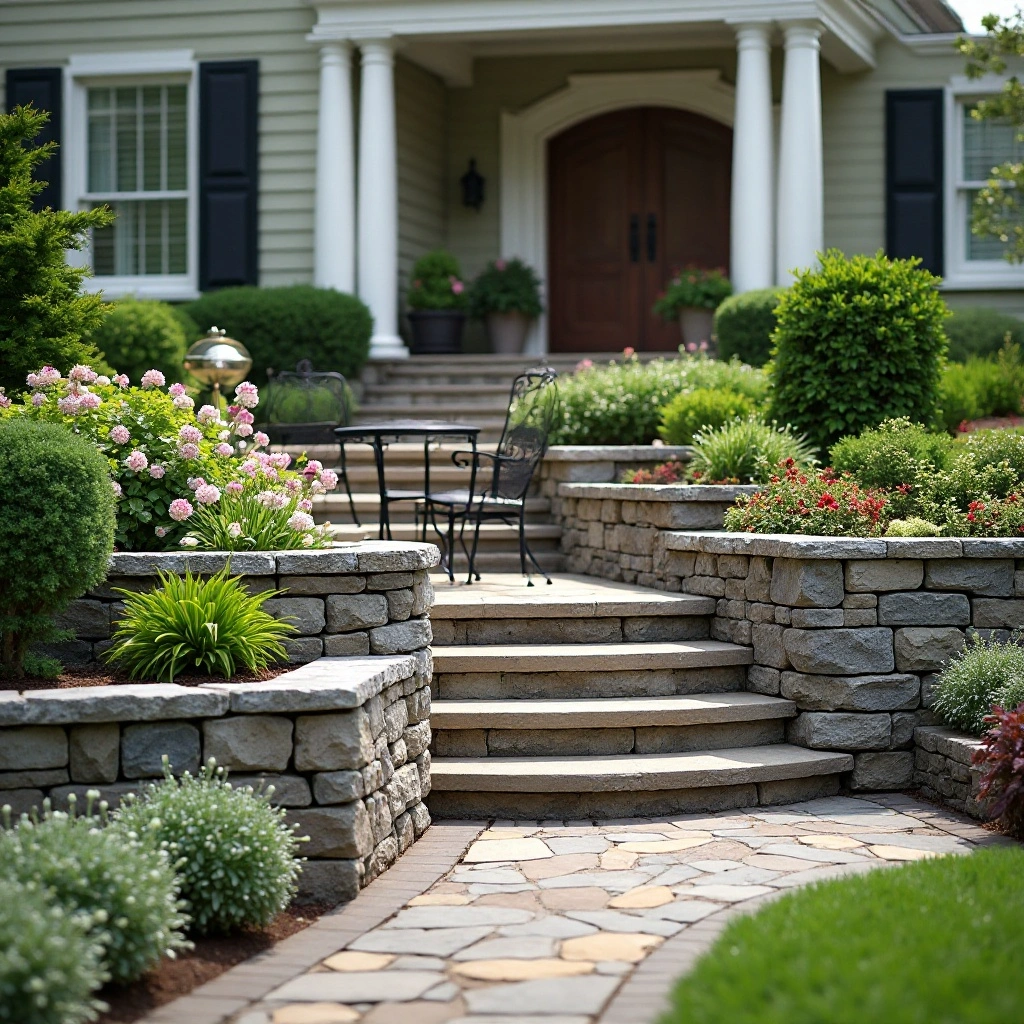 Tiered Garden Terrace Seating
