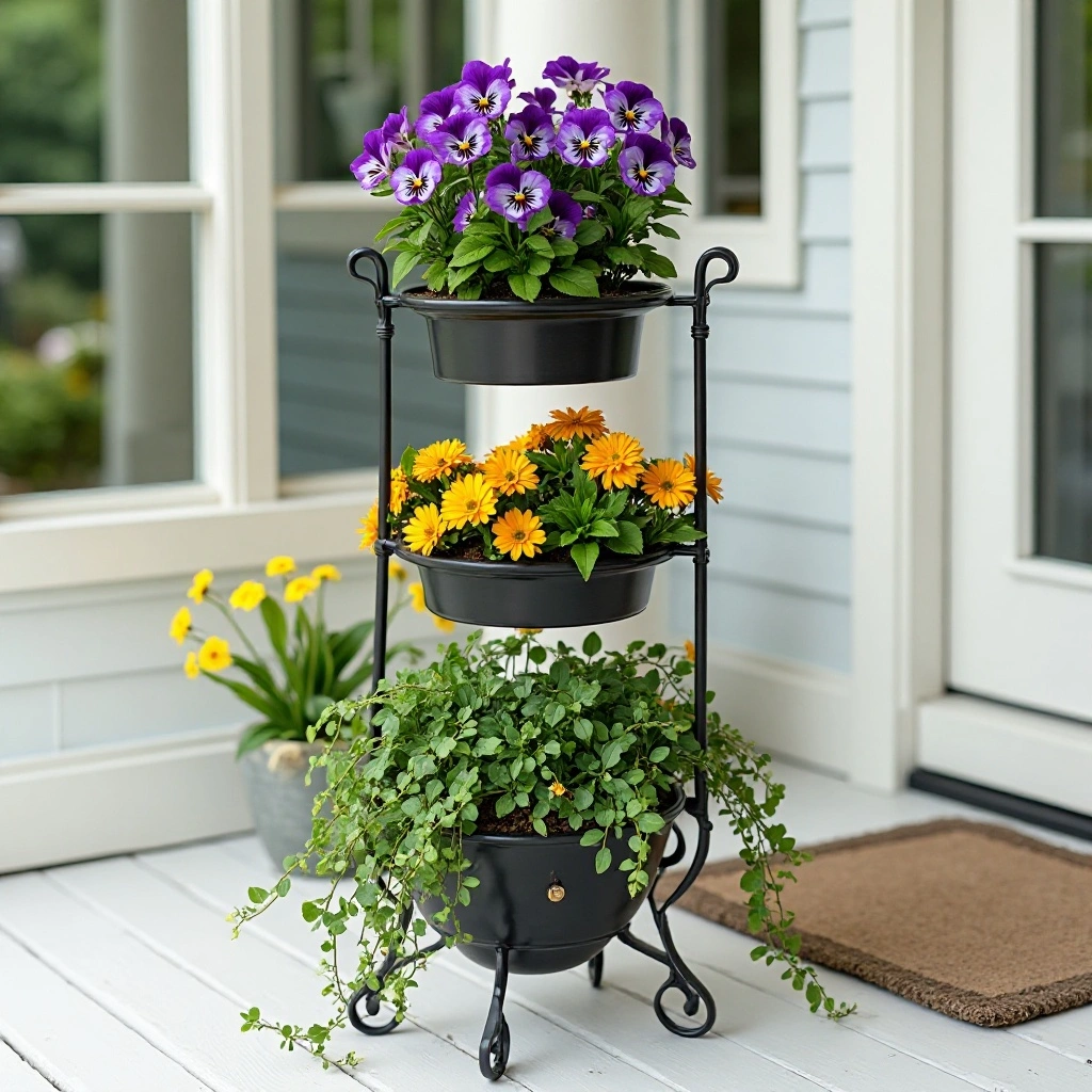 Tiered Plant Stand Display