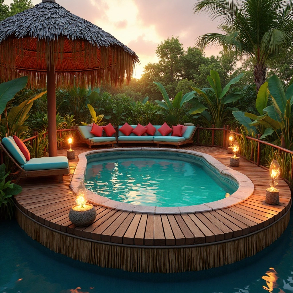 Tropical Tiki-Themed Deck