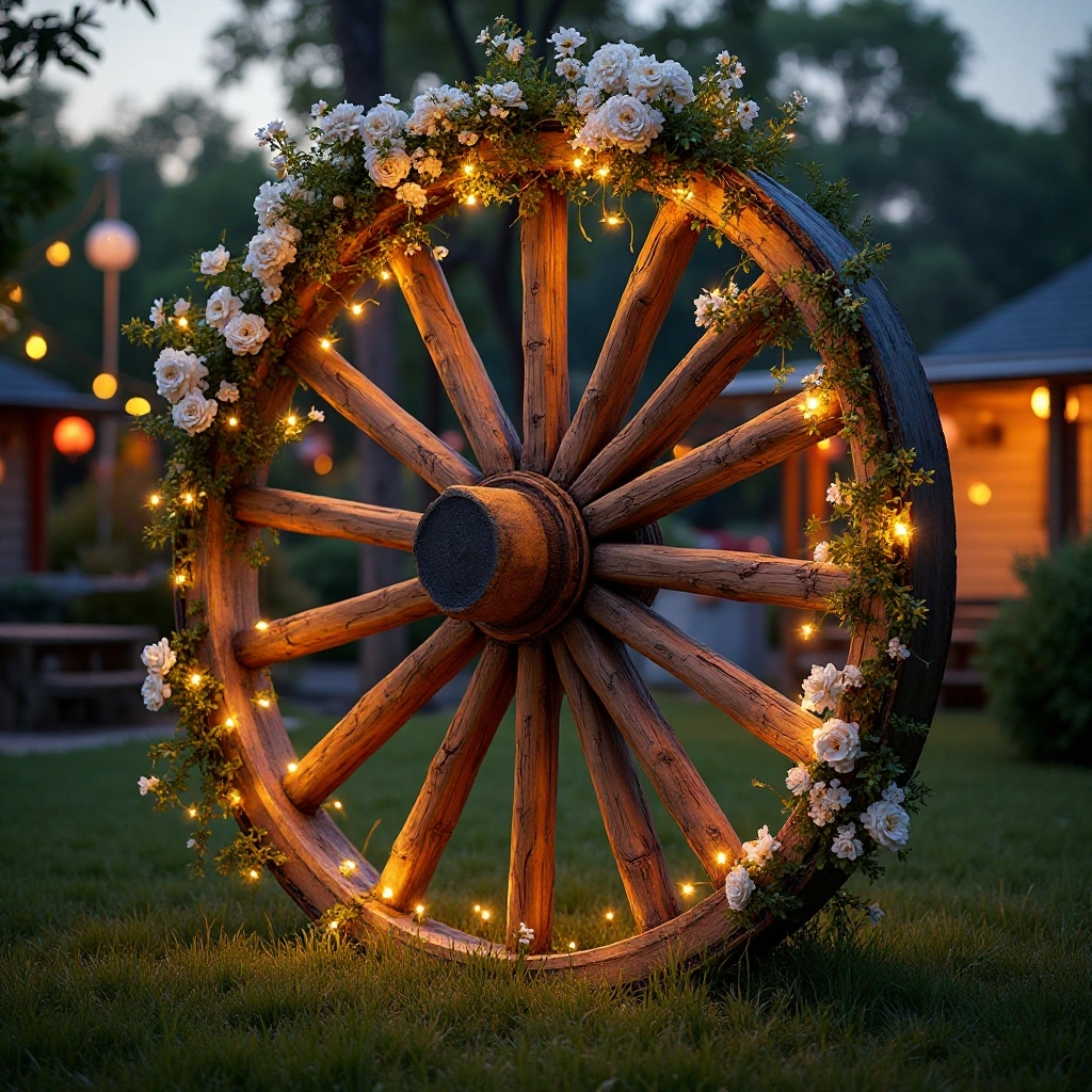 Wagon Wheel Party Backdrop and Photo Booth