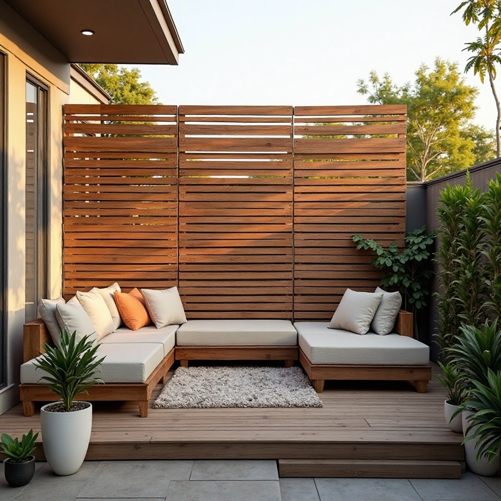 Wooden Privacy Screen Panels