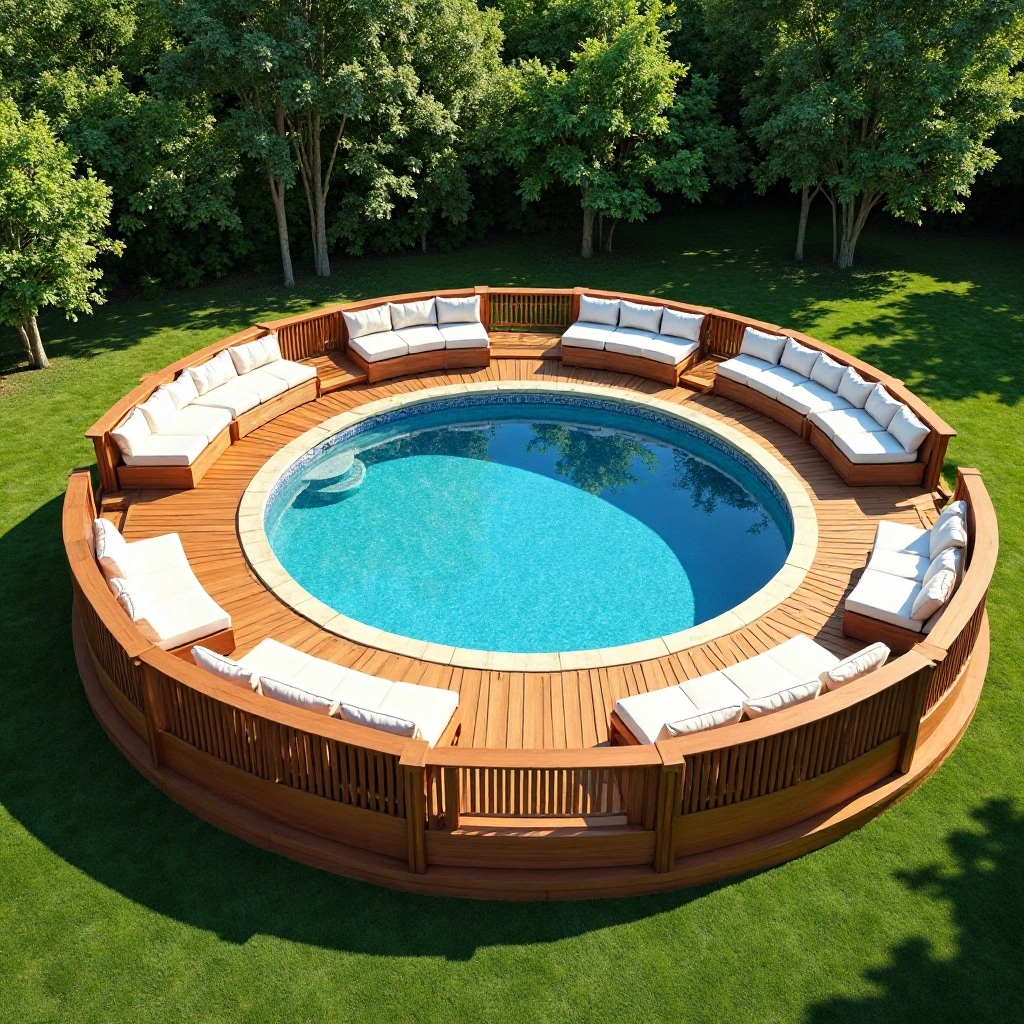 Wraparound Deck with Built-In Seating