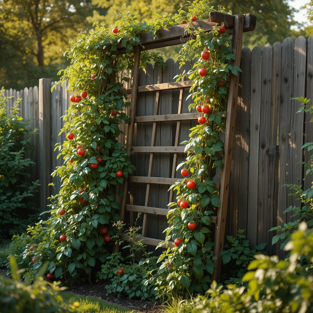 The Lean-To Trellis Wall