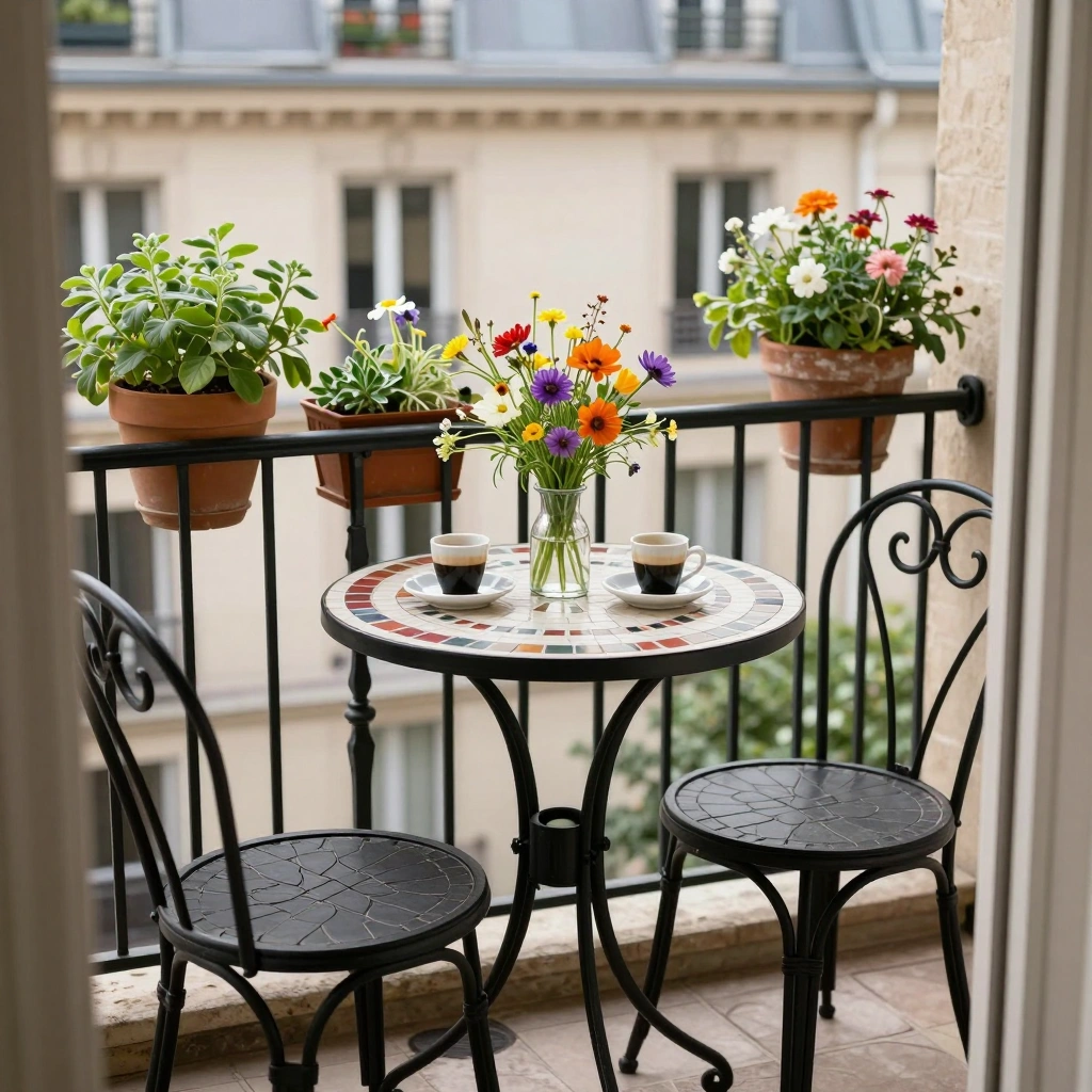 Bistro Table and Two Chairs