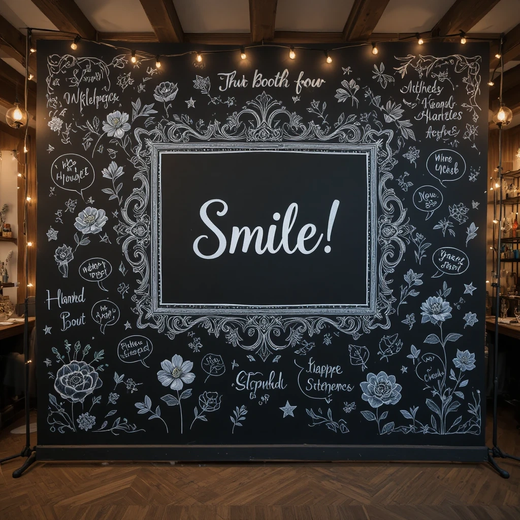 Chalk Photo Booth Backdrop