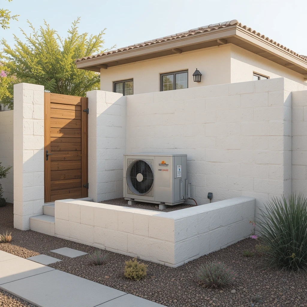 Cinder Block & Stone Wall Surround