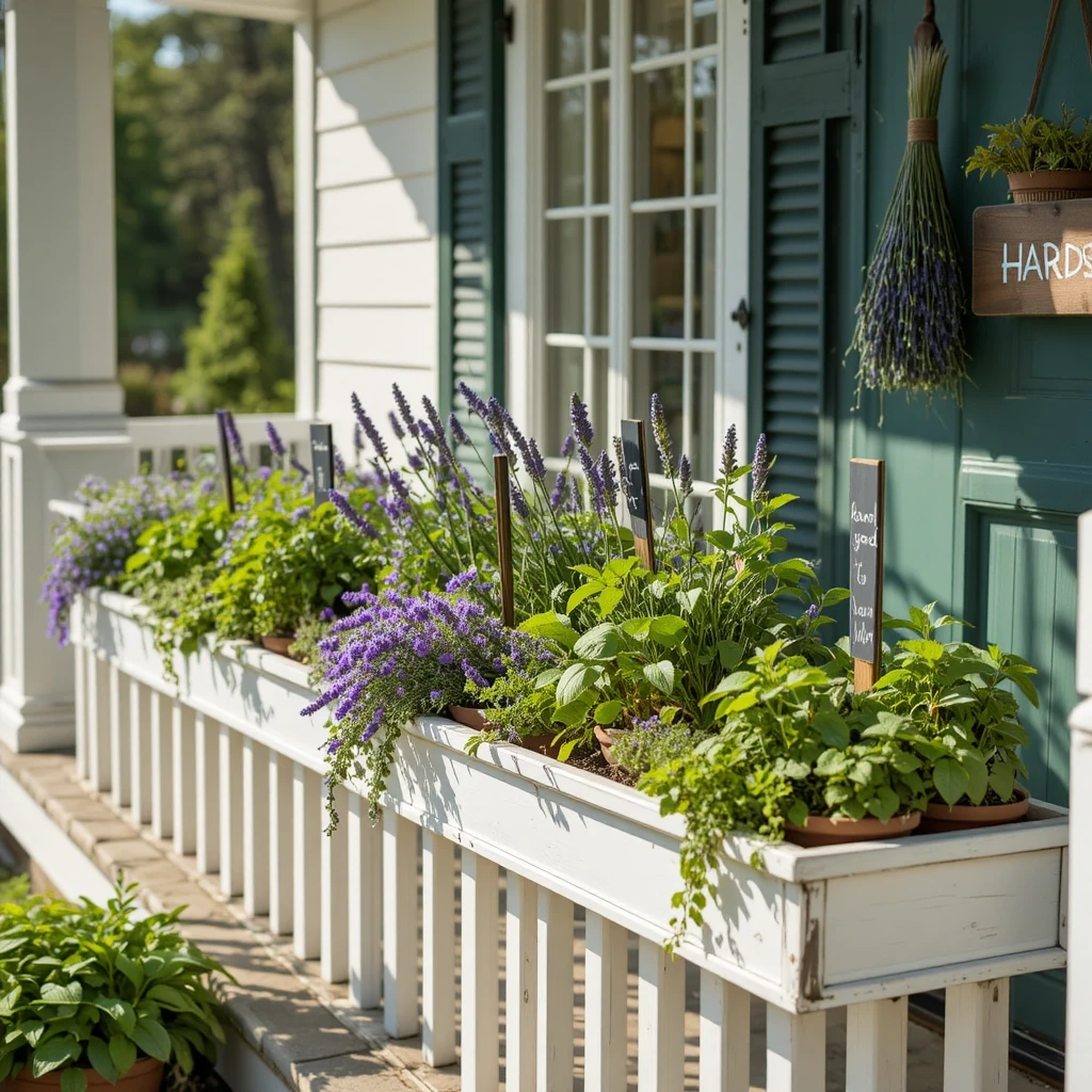 DIY Herb & Edible Garden Porch