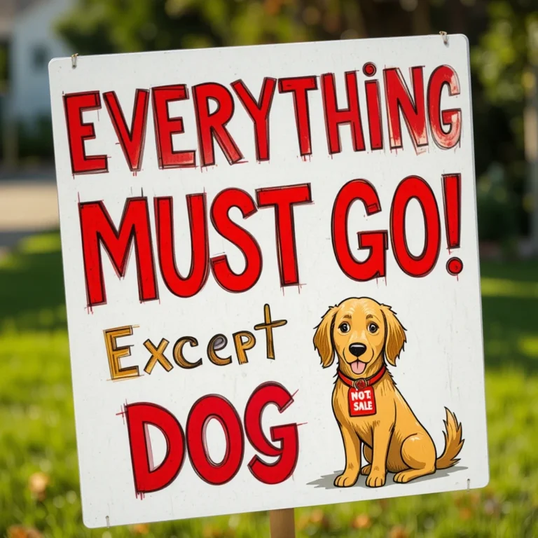 Funny Yard Sale Signs