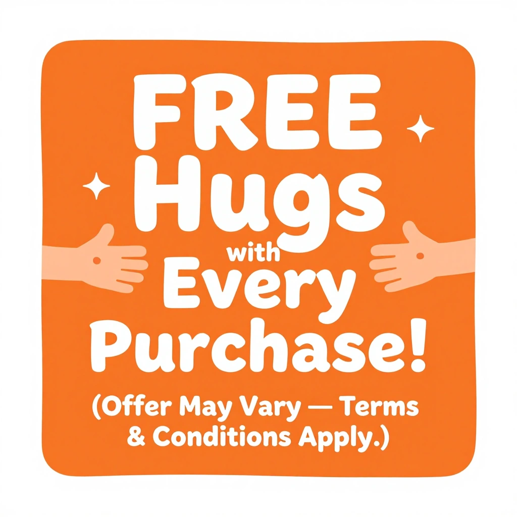 FREE Hugs With Every Purchase