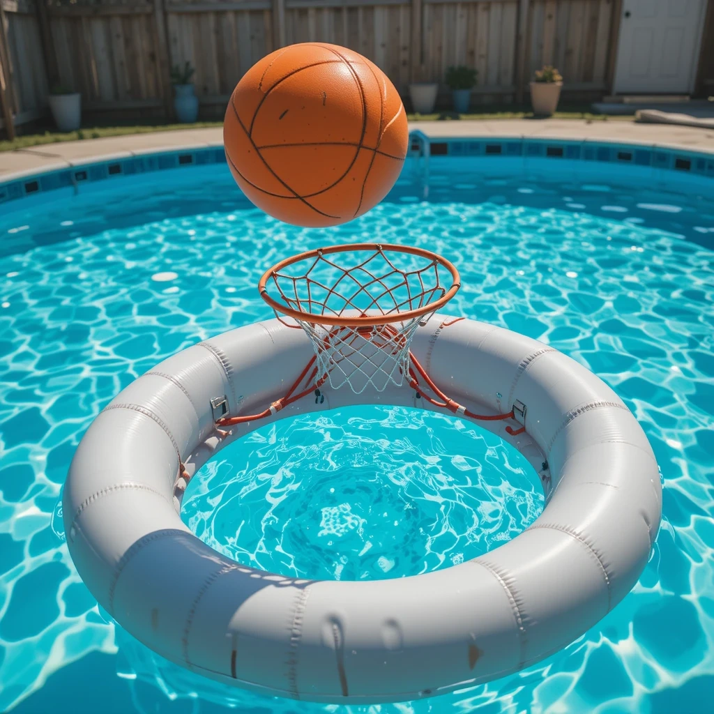 Floating Basketball Hoop Set