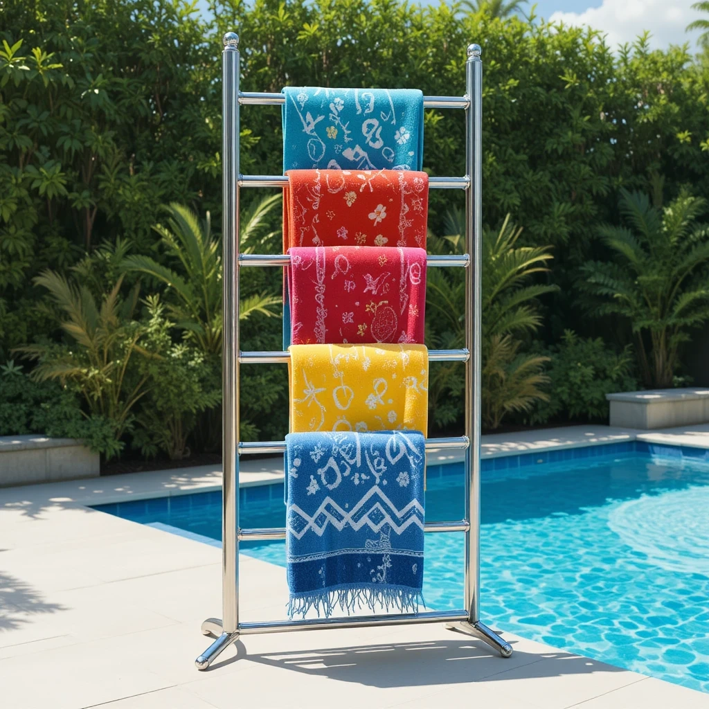 Freestanding Multi-Bar Towel Rack