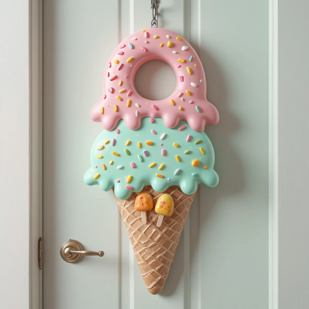 Ice Cream & Summer Treats Door Hanger