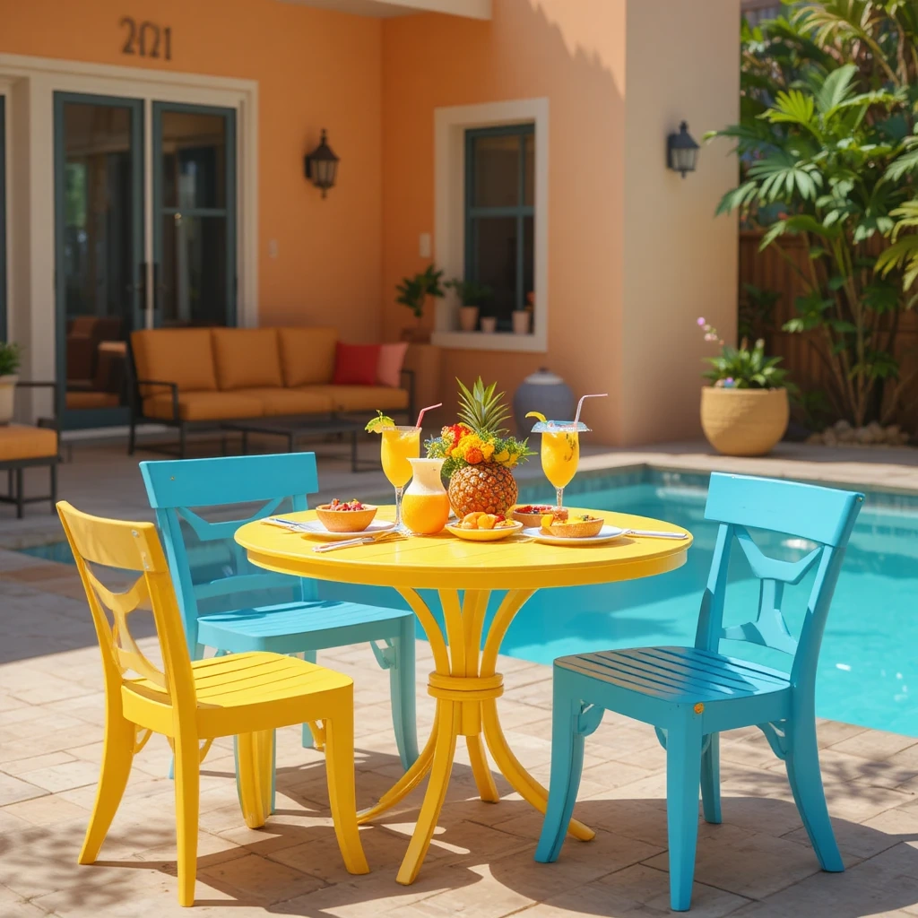 Kids' Pool Table and Chairs Set