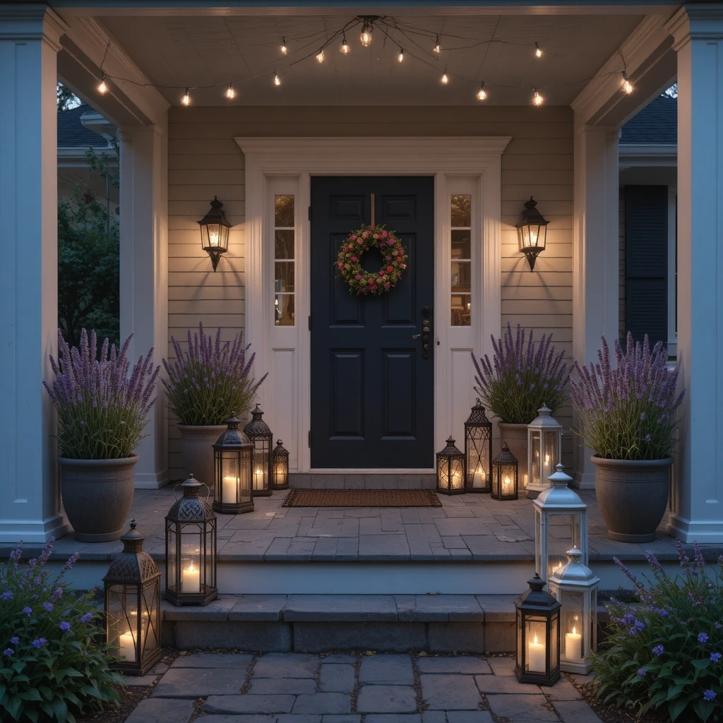 Lantern & Candle Glow Entryway