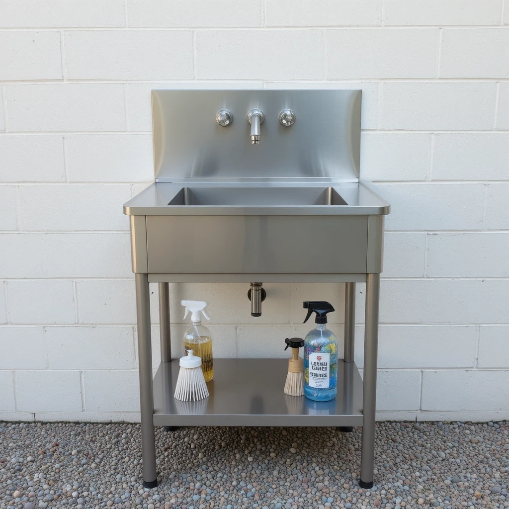 Minimalist Stainless Steel Utility Sink