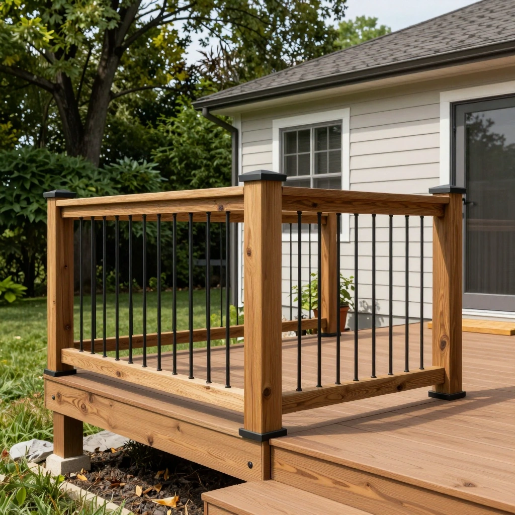 Mixed Materials Railing