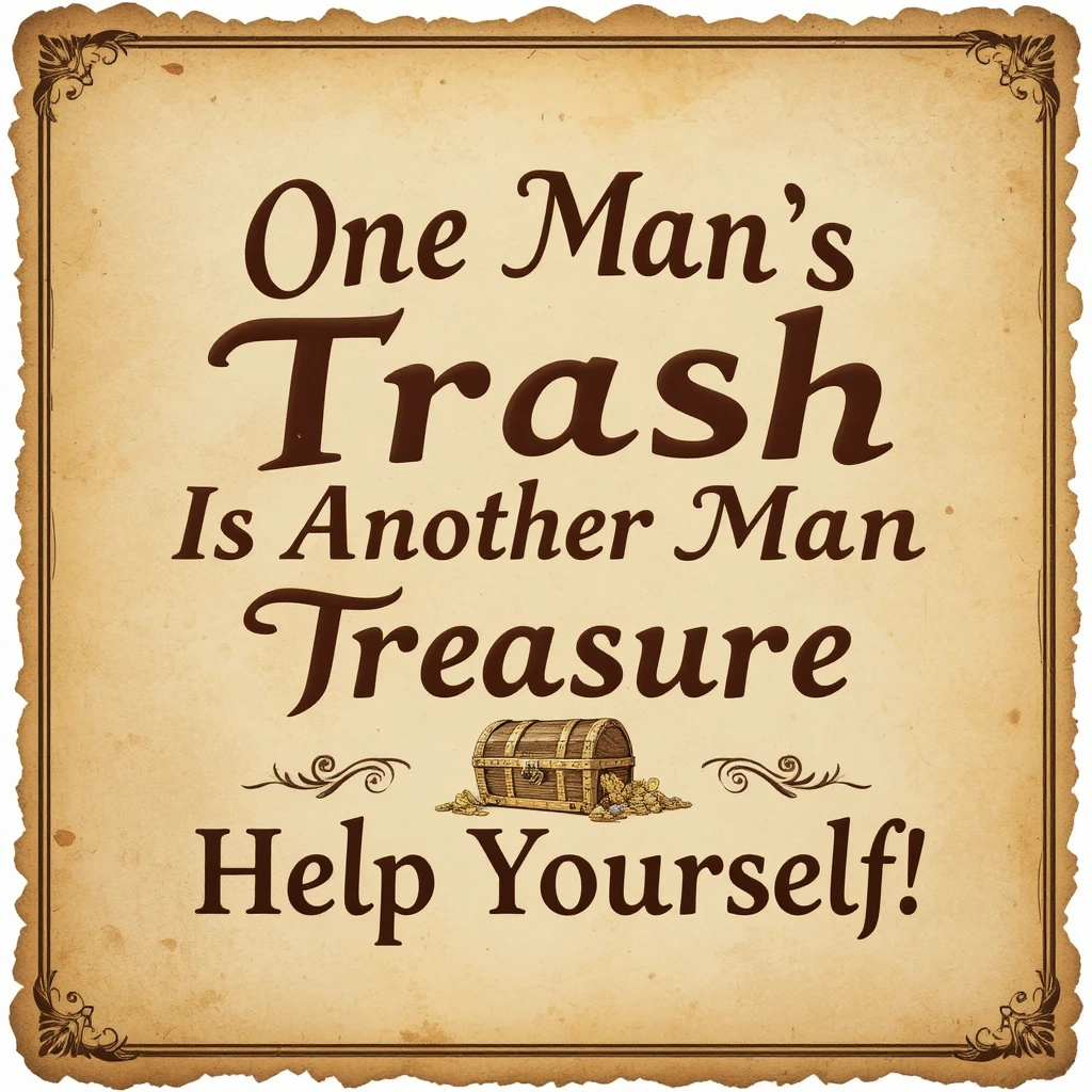 One Man's Trash Is Another Man's Treasure 