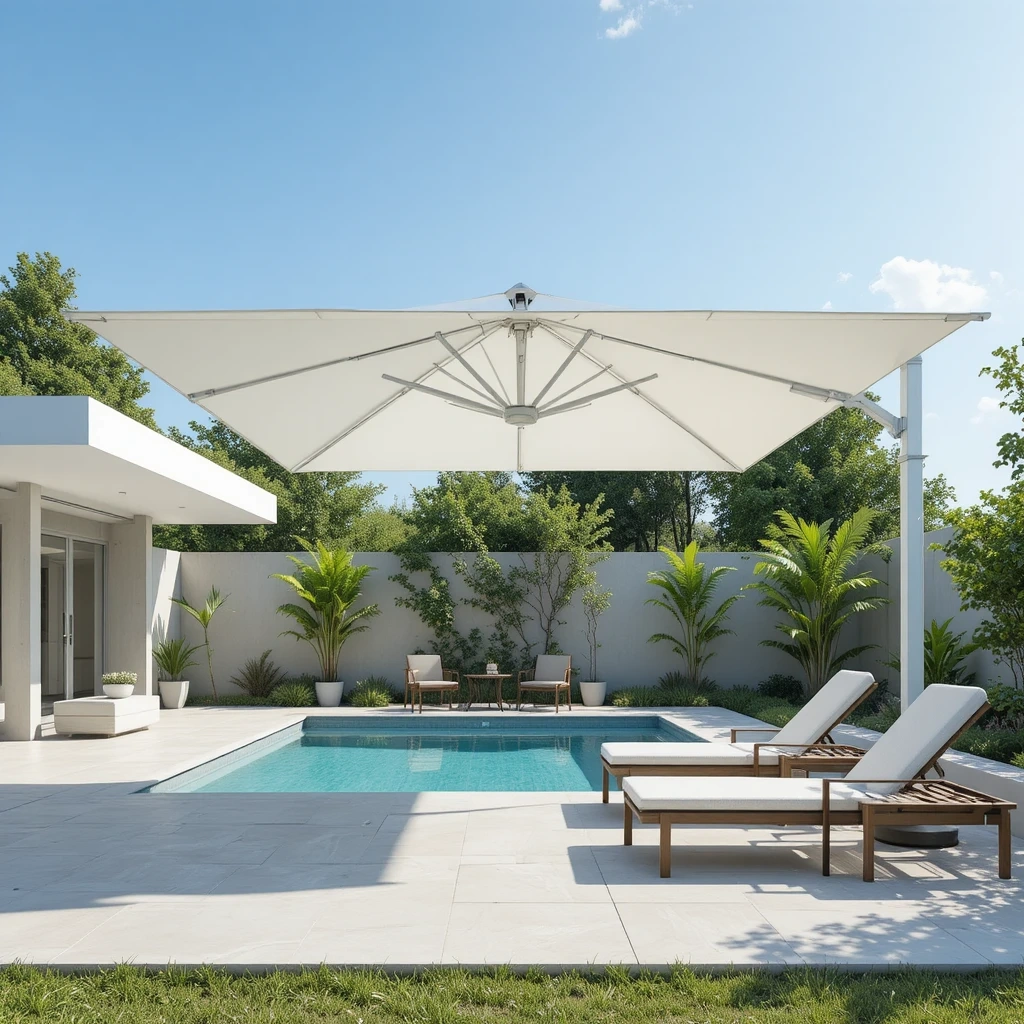 Pool Umbrella & Cantilever Shade System