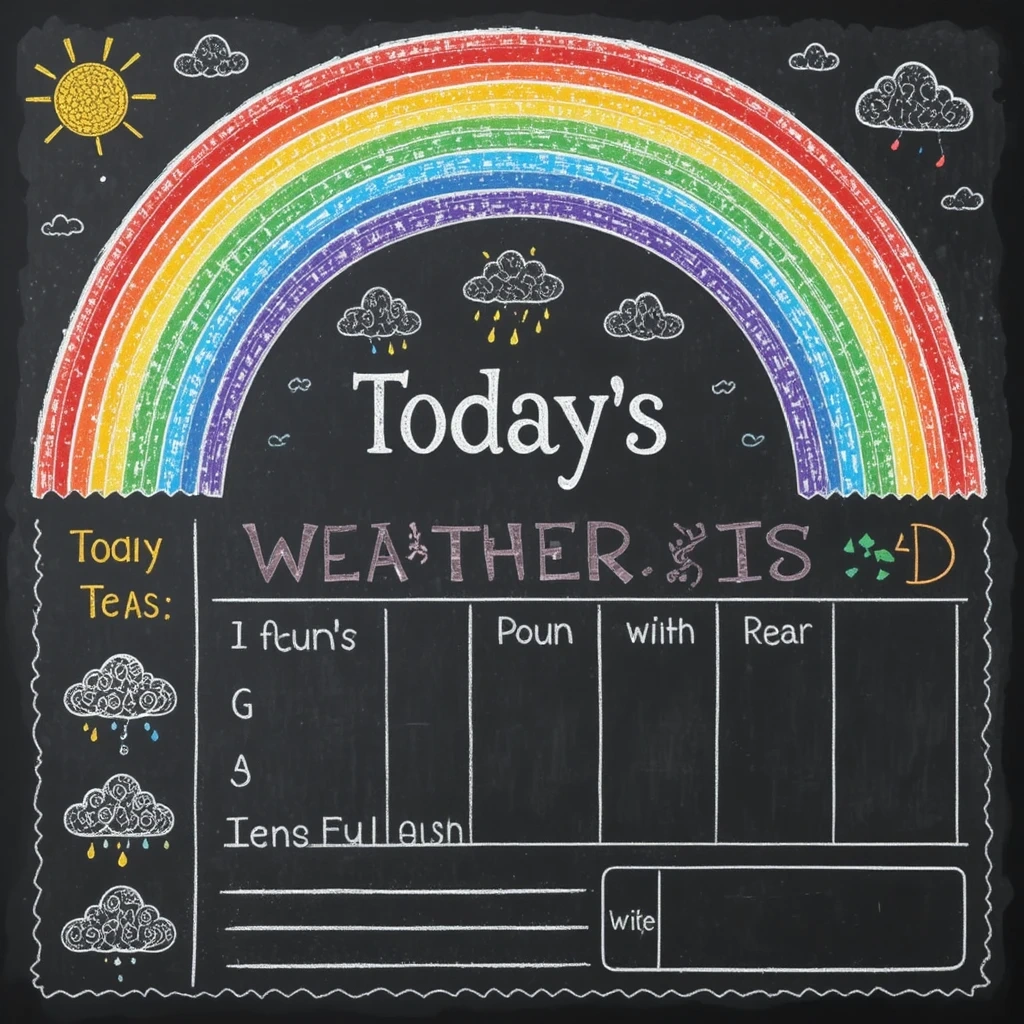 Rainbow Weather Tracker for Kids