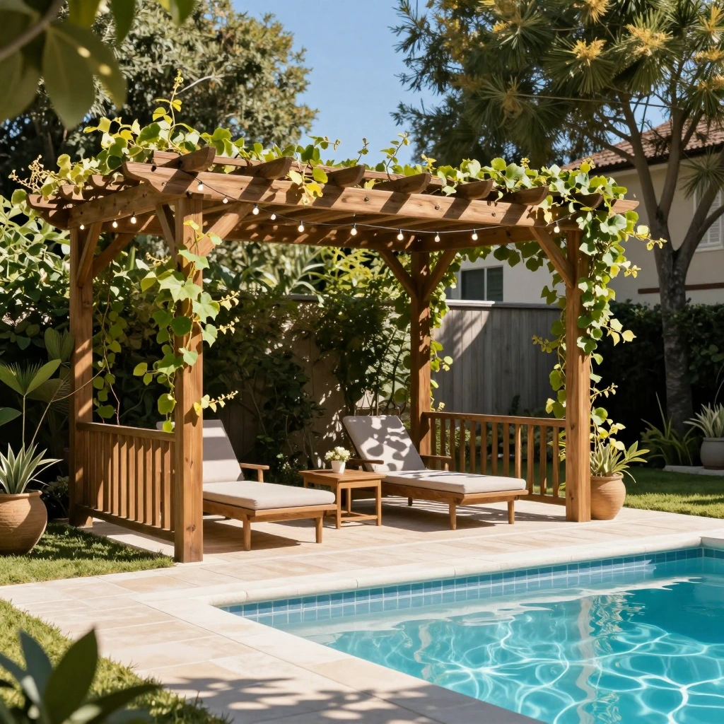 Shade Trees & Pergola Combo