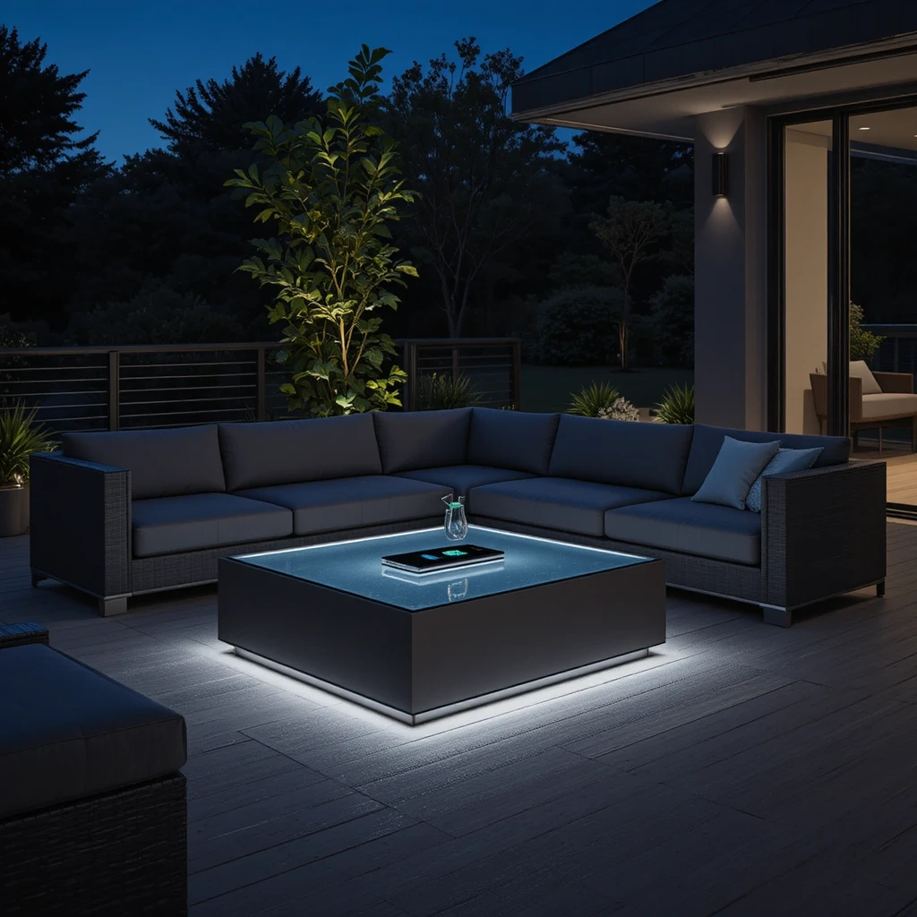 Smart Deck Furniture with Built-In Charging