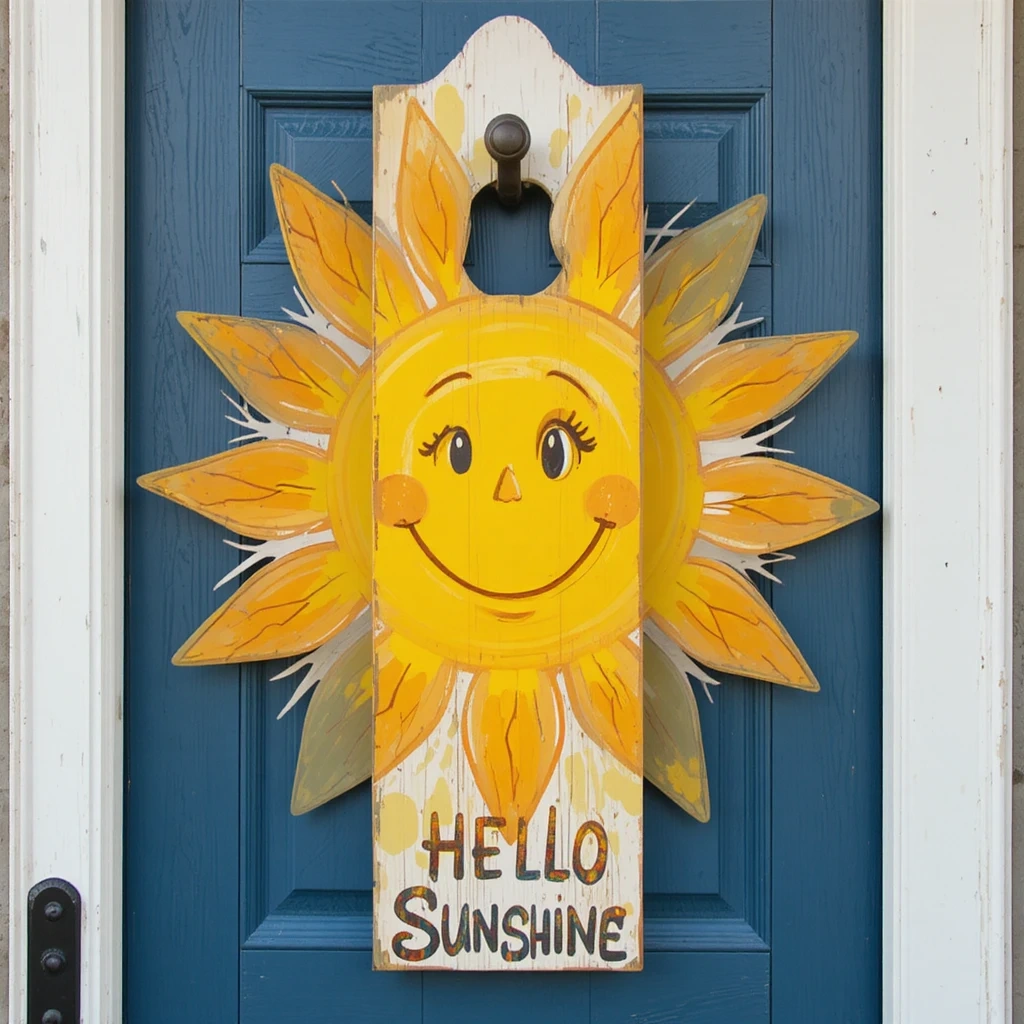 Smiling Sun Door Hanger